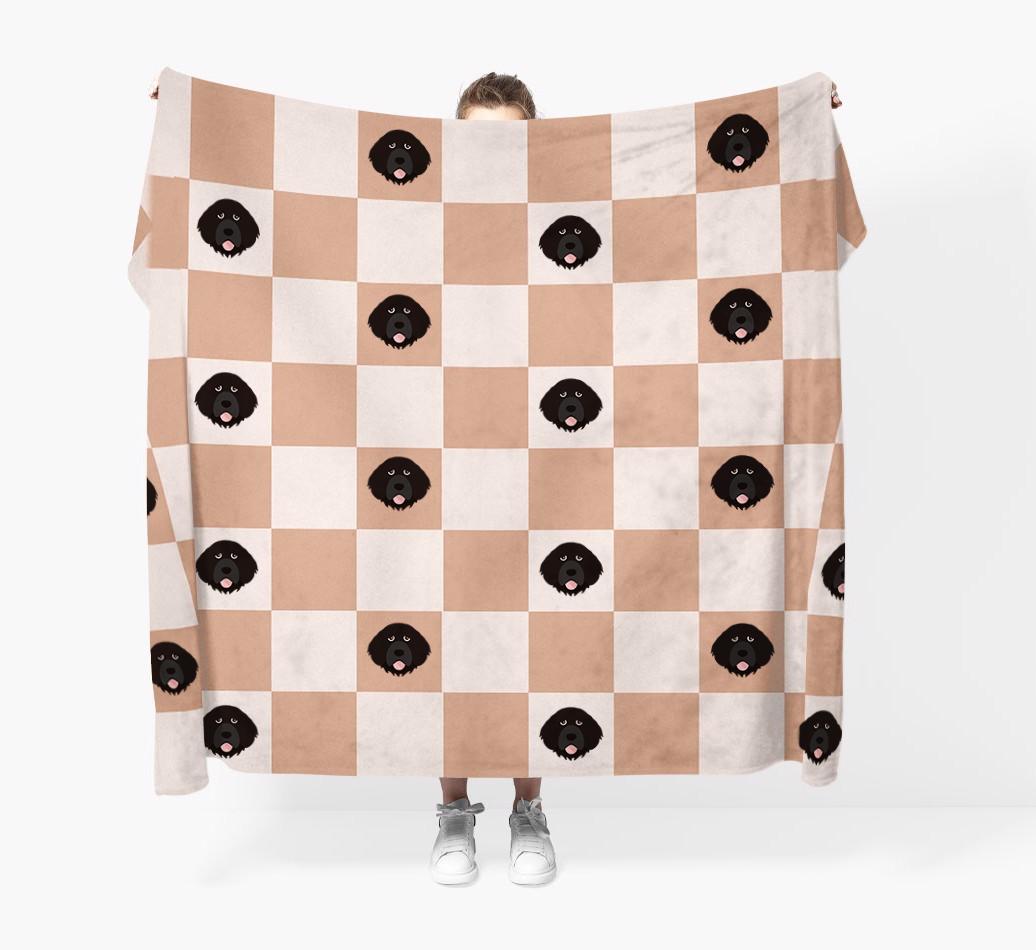 'Checkerboard' - Personalized {breedFullName} Blanket