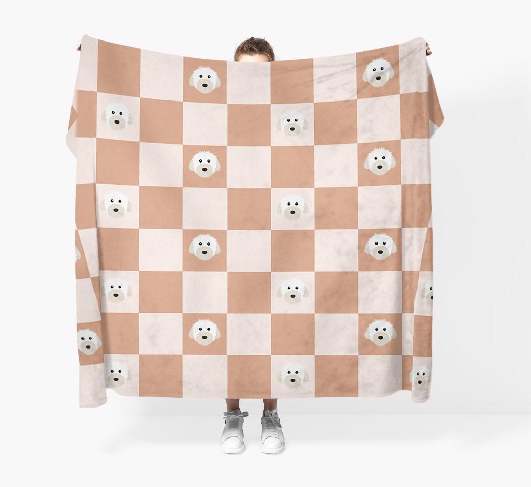 'Checkerboard' - Personalized {breedFullName} Blanket