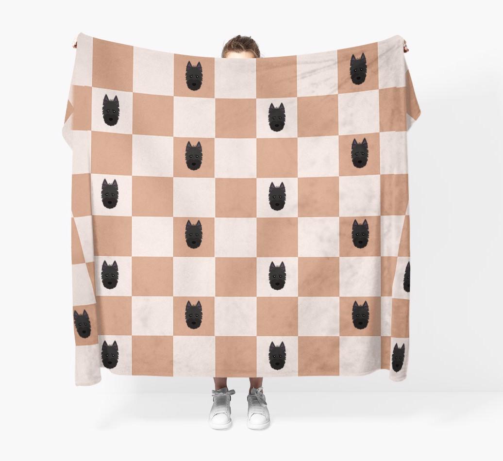 'Checkerboard' - Personalised {breedFullName} Blanket
