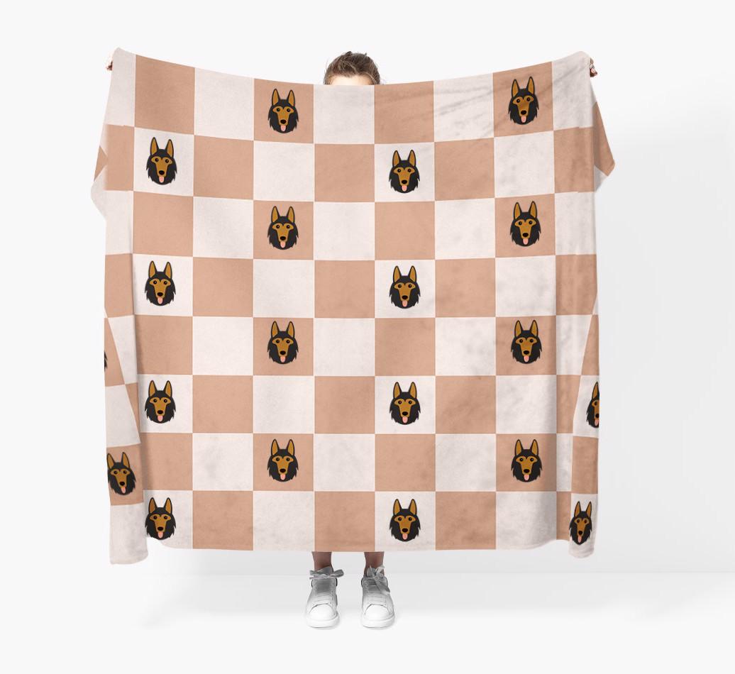 'Checkerboard' - Personalized {breedFullName} Blanket