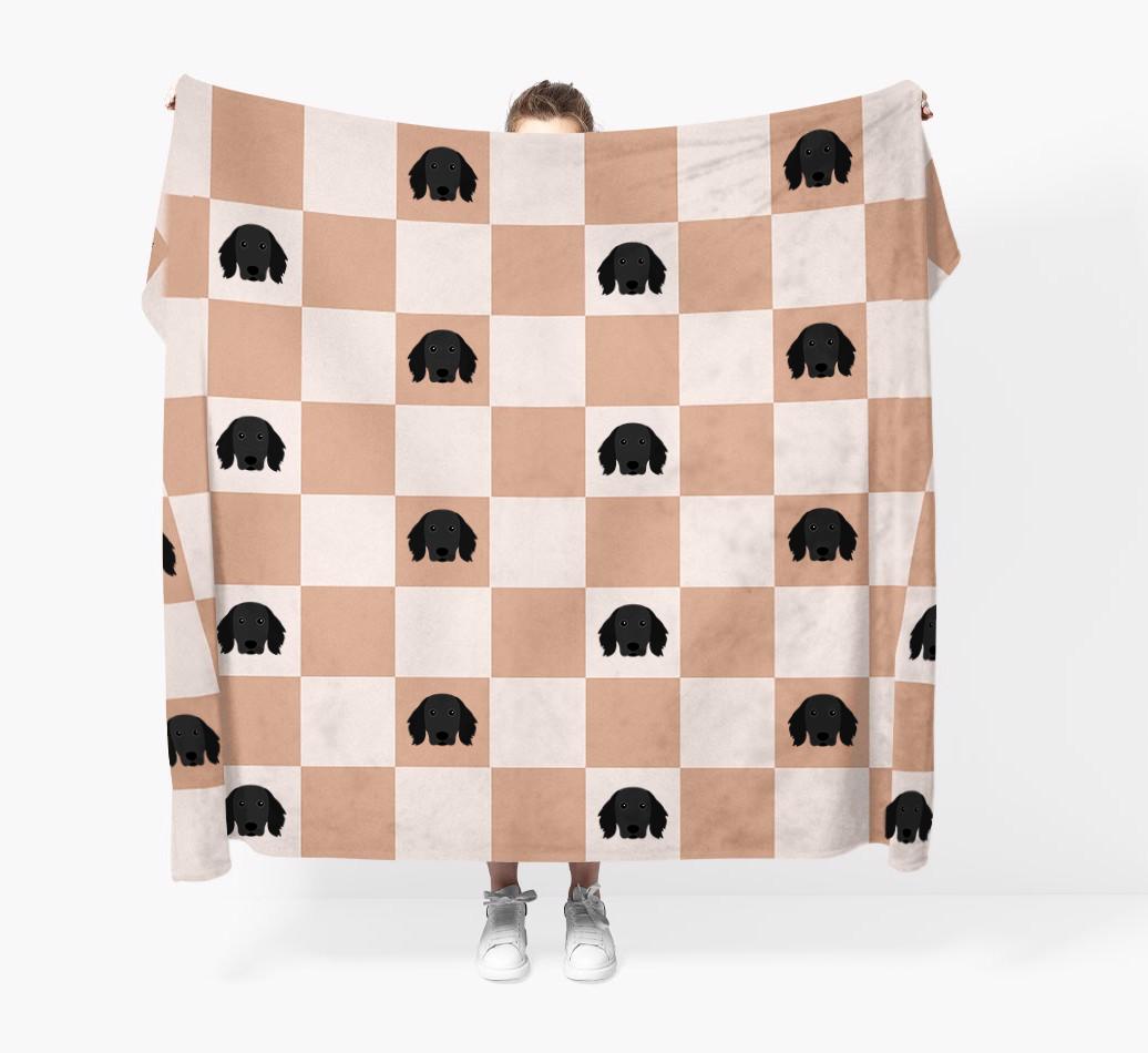 'Checkerboard' - Personalized {breedFullName} Blanket