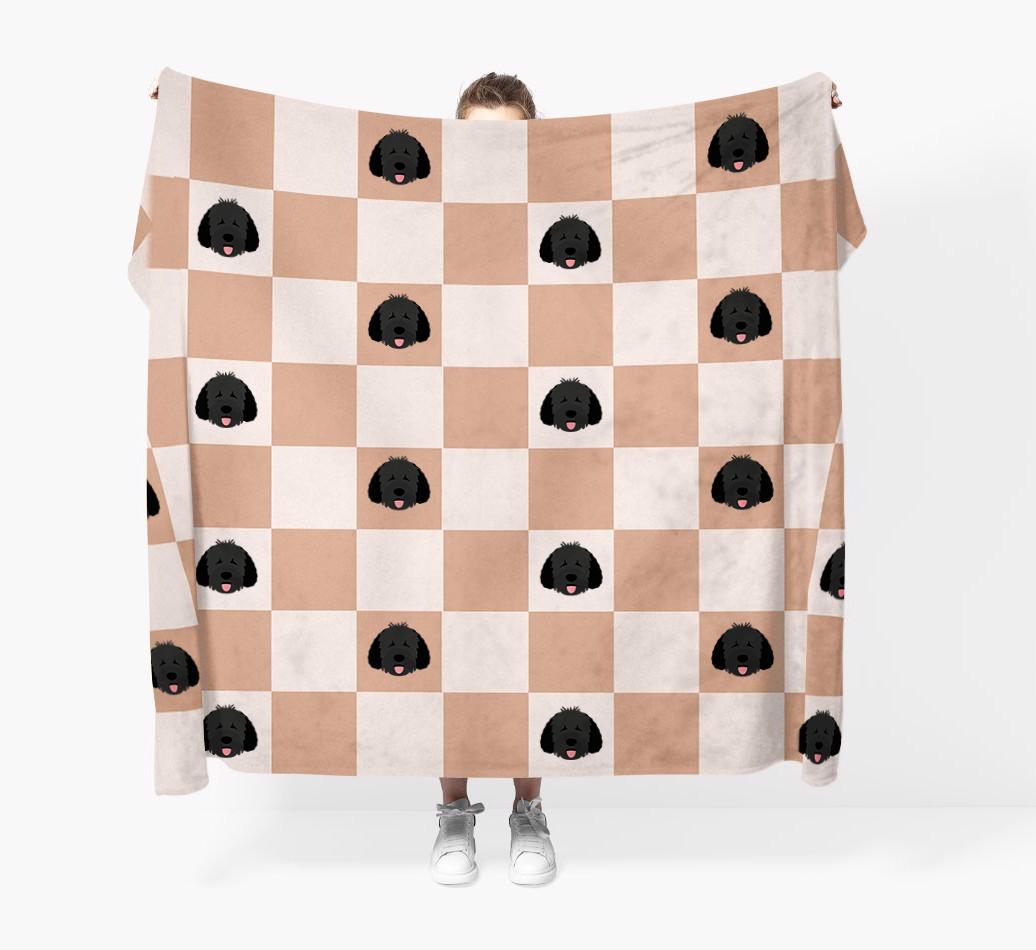 'Checkerboard' - Personalized {breedFullName} Blanket