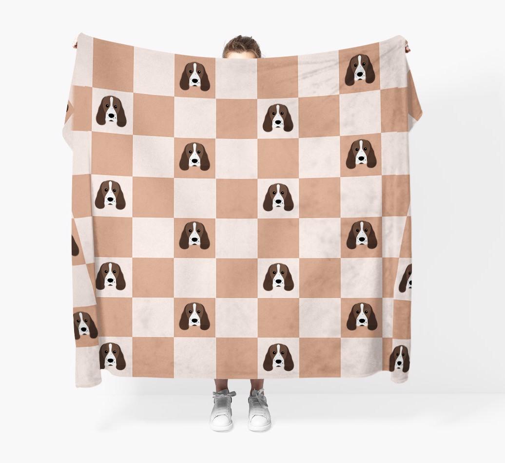 'Checkerboard' - Personalized {breedFullName} Blanket