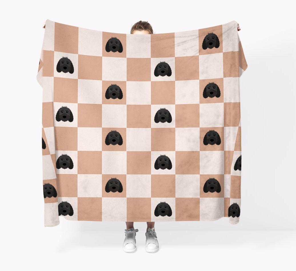 'Checkerboard' - Personalized {breedFullName} Blanket