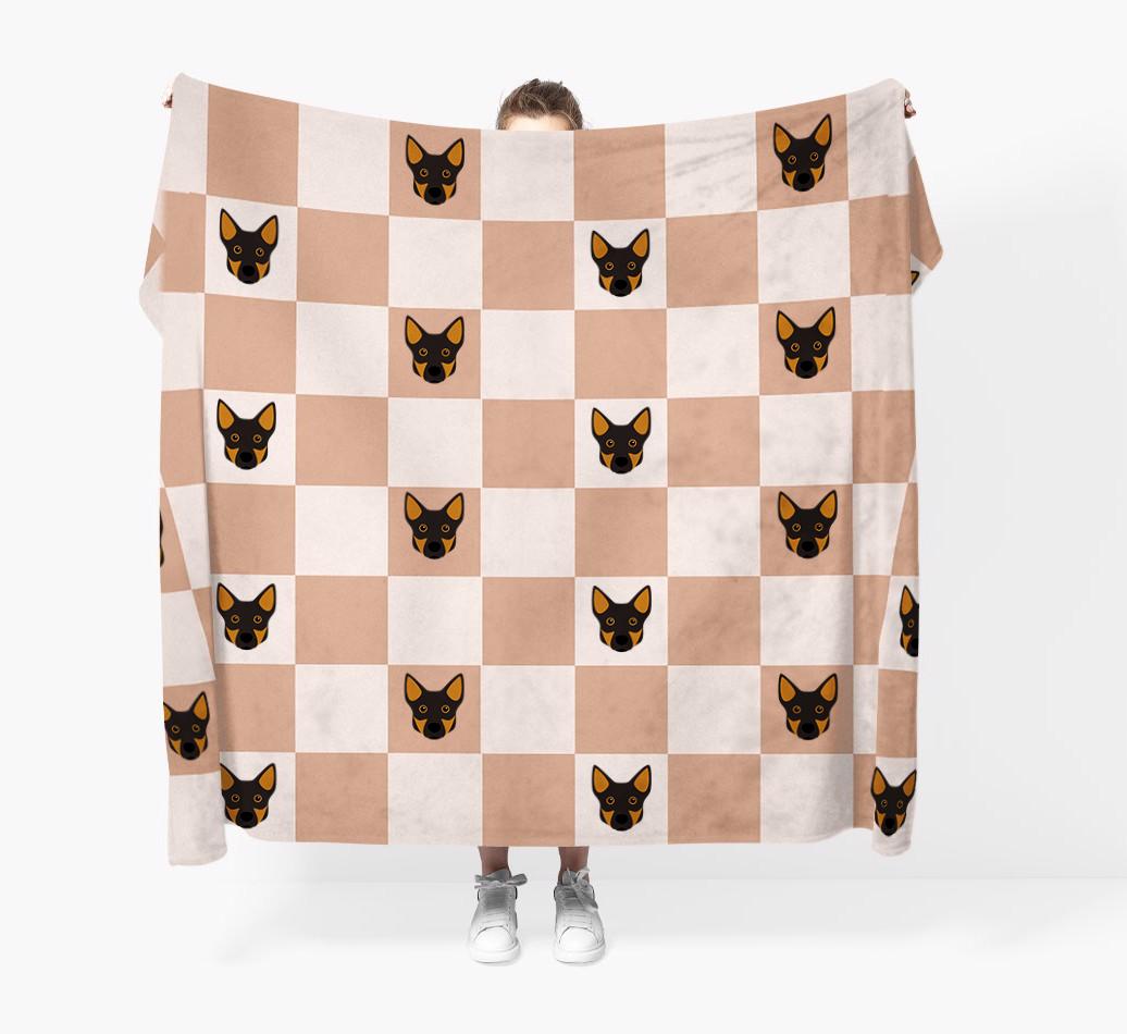'Checkerboard' - Personalized {breedFullName} Blanket