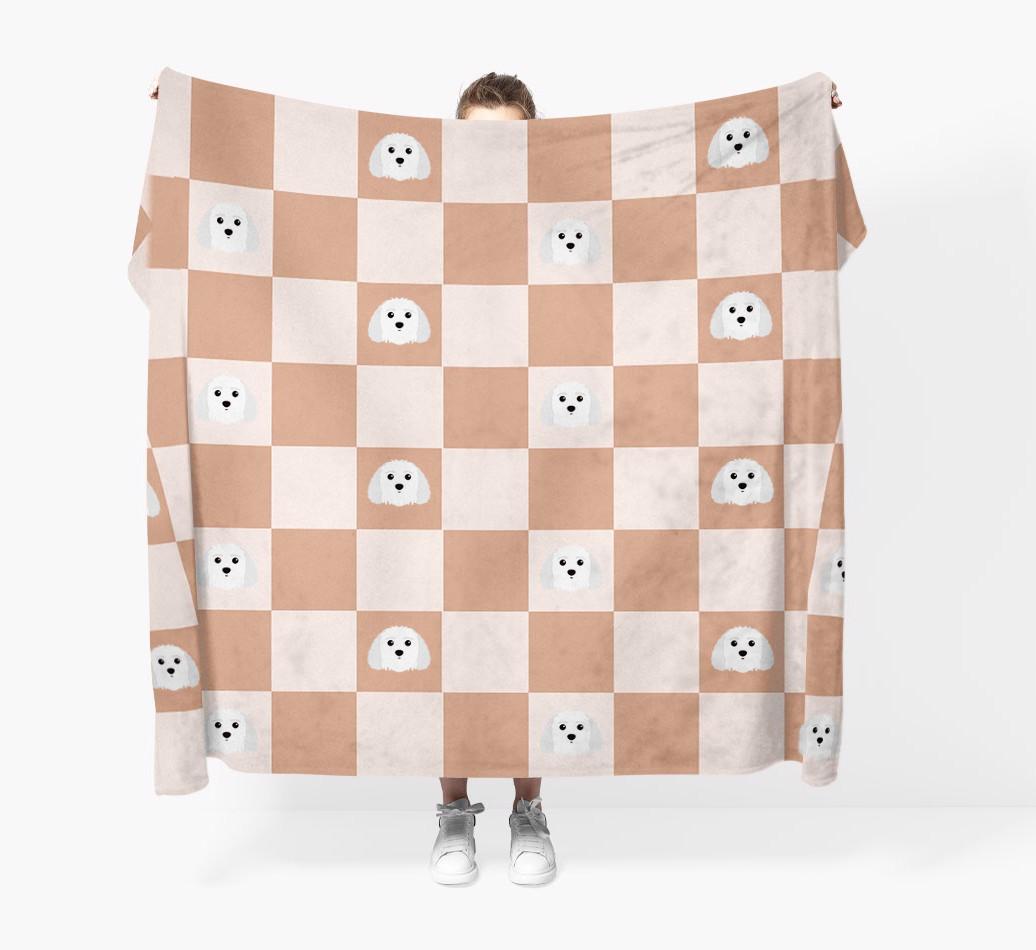 'Checkerboard' - Personalized {breedFullName} Blanket