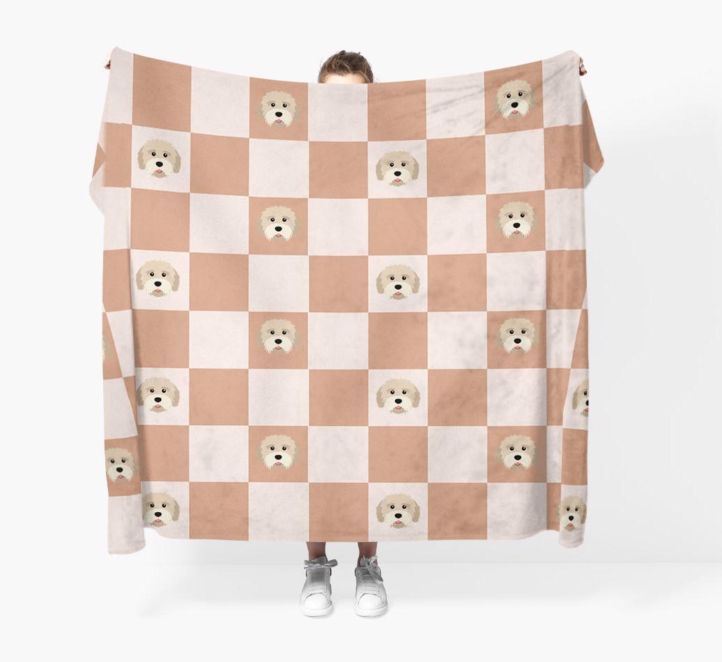 'Checkerboard' - Personalised {breedFullName} Blanket