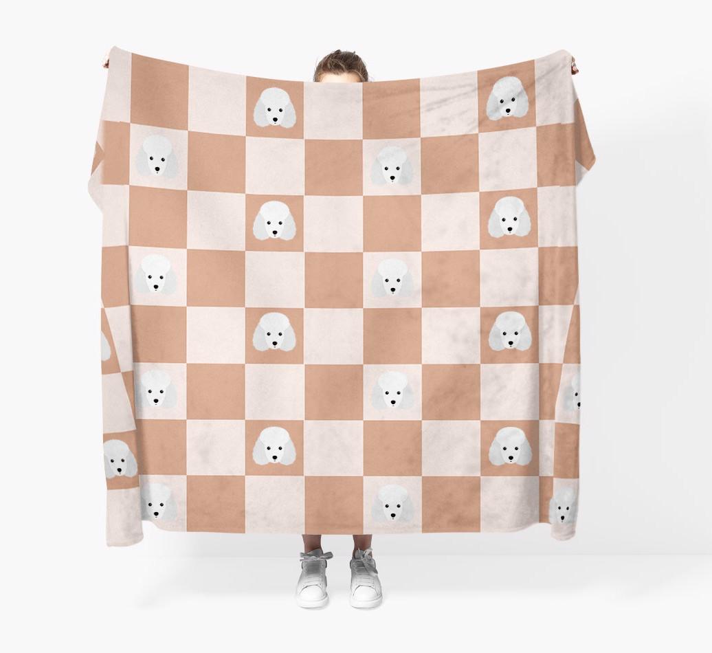 'Checkerboard' - Personalised {breedFullName} Blanket