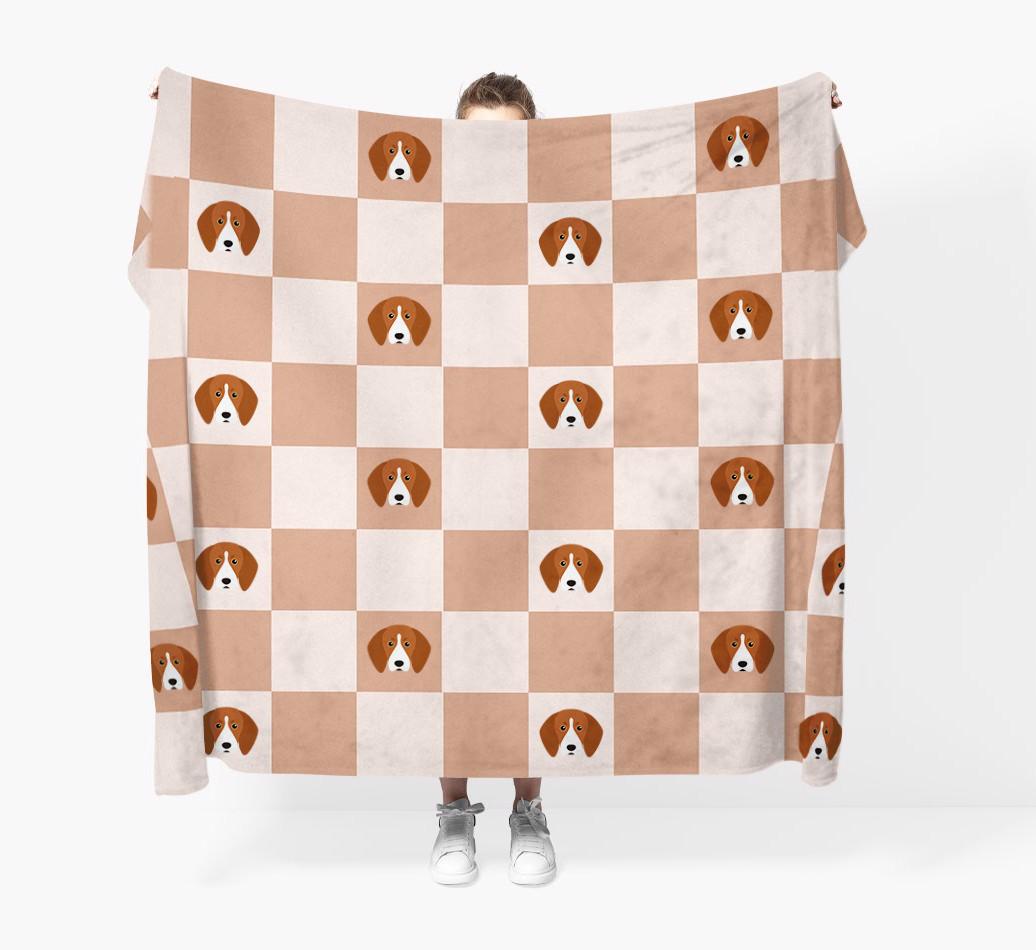 'Checkerboard' - Personalized {breedFullName} Blanket