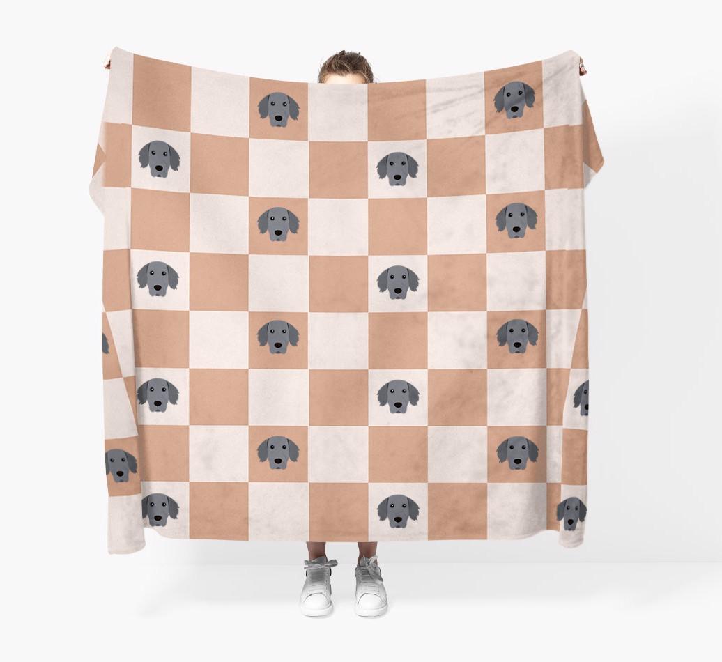 'Checkerboard' - Personalized {breedFullName} Blanket