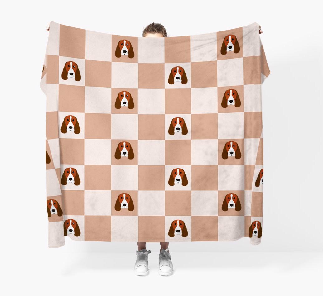 'Checkerboard' - Personalised {breedFullName} Blanket