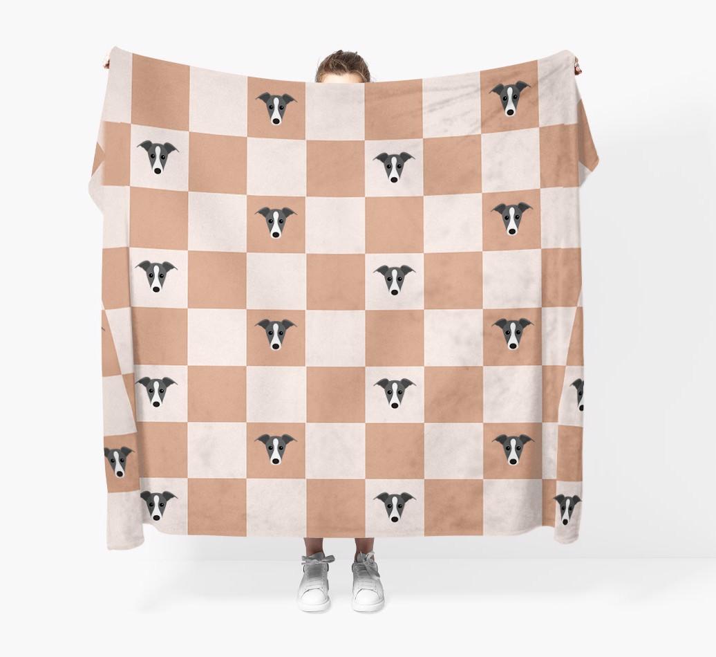 'Checkerboard' - Personalised {breedFullName} Blanket