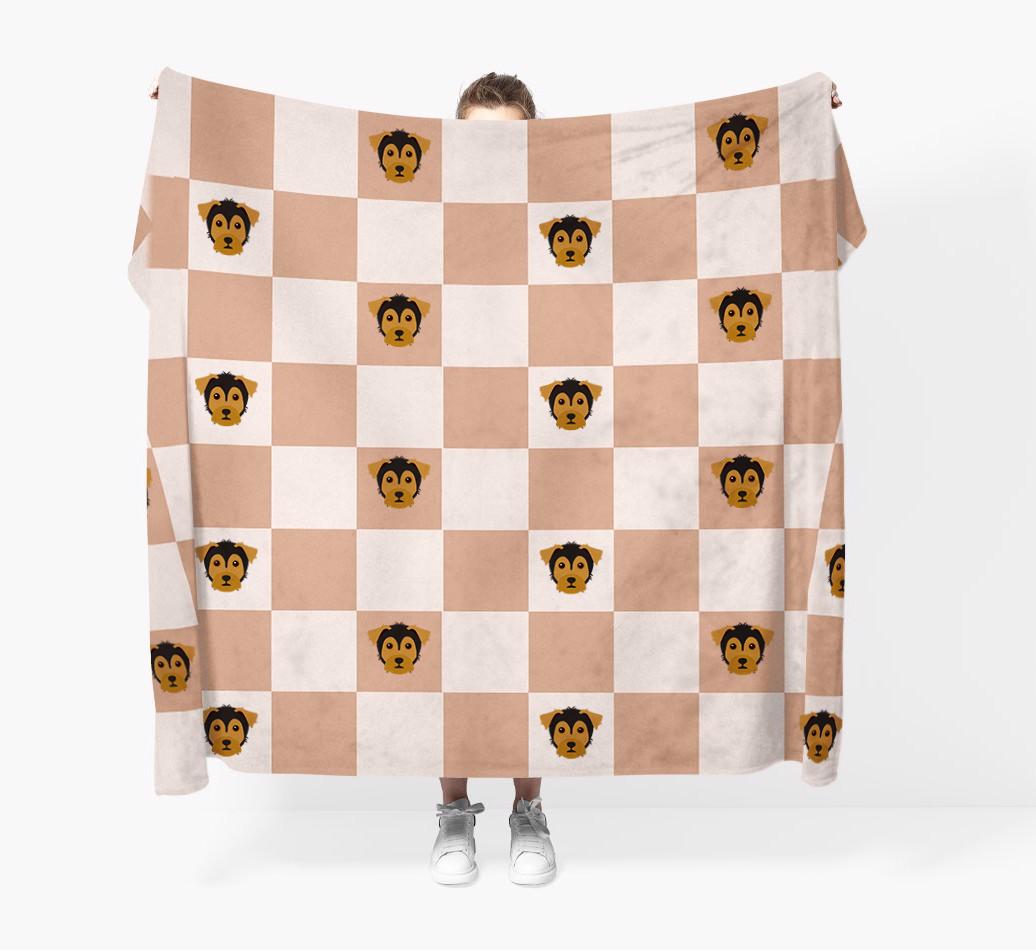 'Checkerboard' - Personalized {breedFullName} Blanket