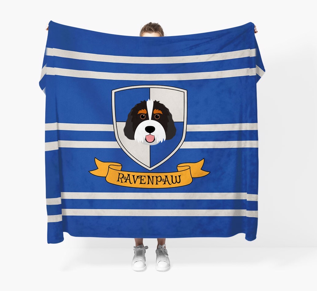 'Dogwarts' - Personalised {breedFullName} Blanket