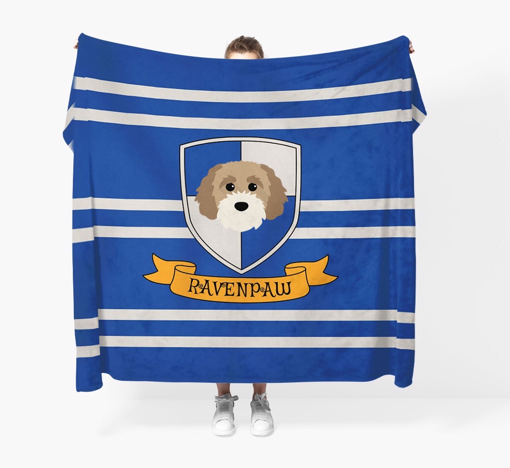'Dogwarts' - Personalised {breedFullName} Blanket