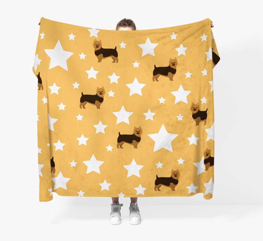 'Star Pattern' - Personalised {breedFullName} Blanket