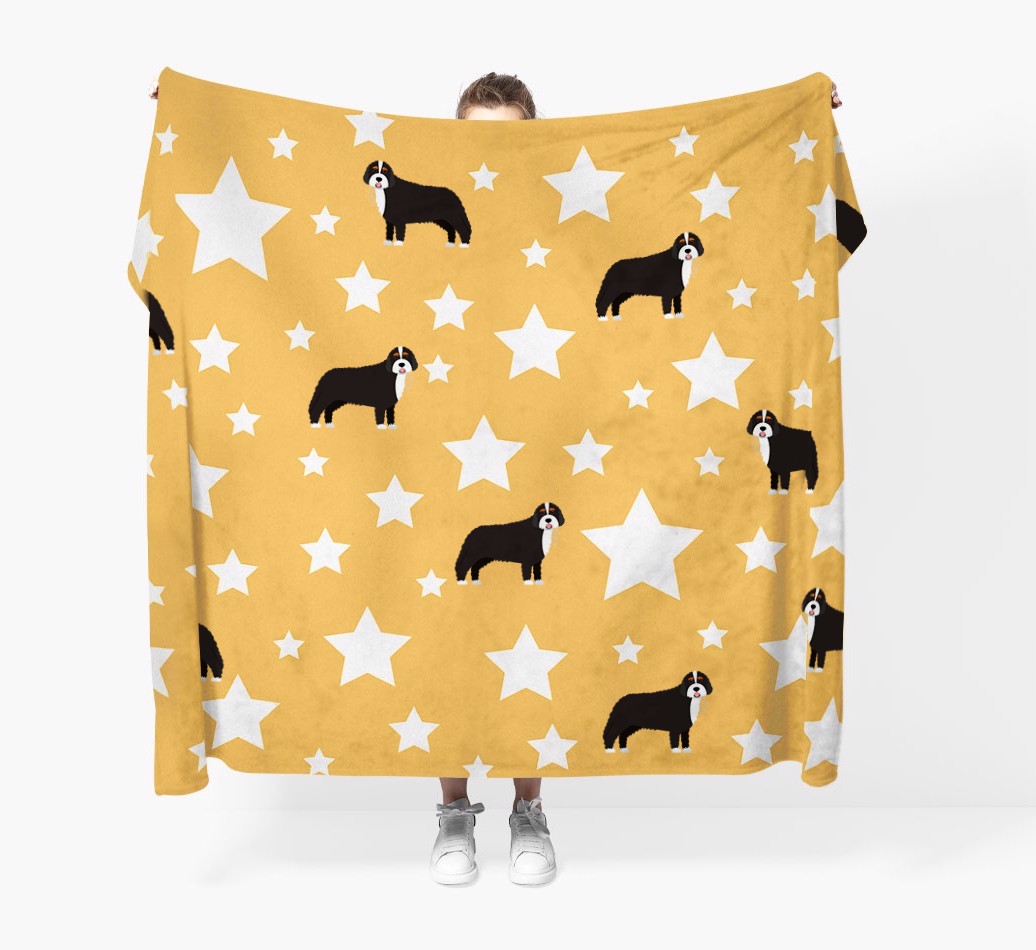 'Star Pattern' - Personalised {breedFullName} Blanket