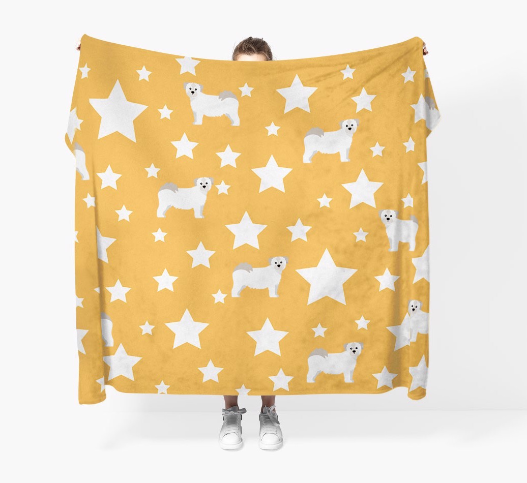 'Star Pattern' - Personalised {breedFullName} Blanket