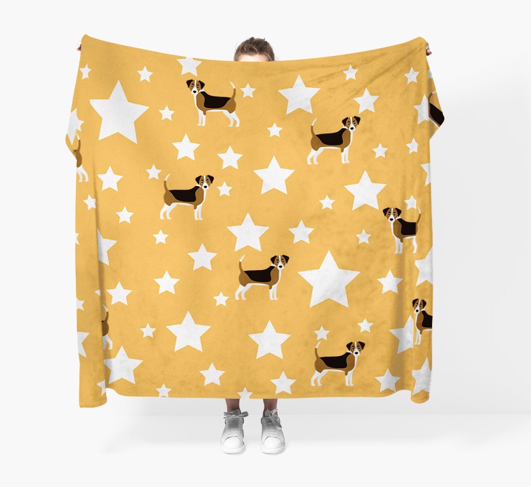 'Star Pattern' - Personalised {breedFullName} Blanket