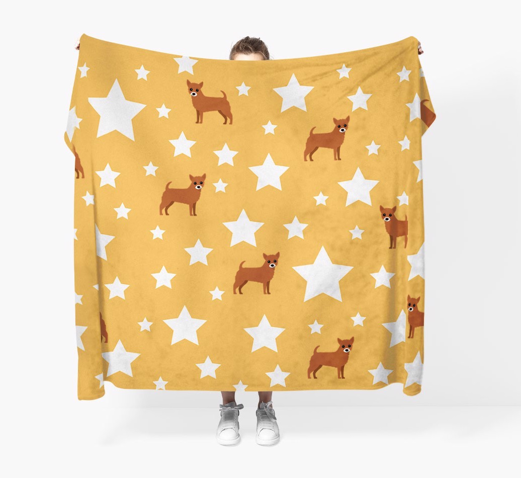 'Star Pattern' - Personalised {breedFullName} Blanket