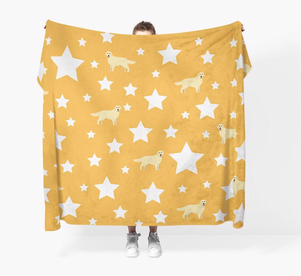 'Star Pattern' - Personalised {breedFullName} Blanket