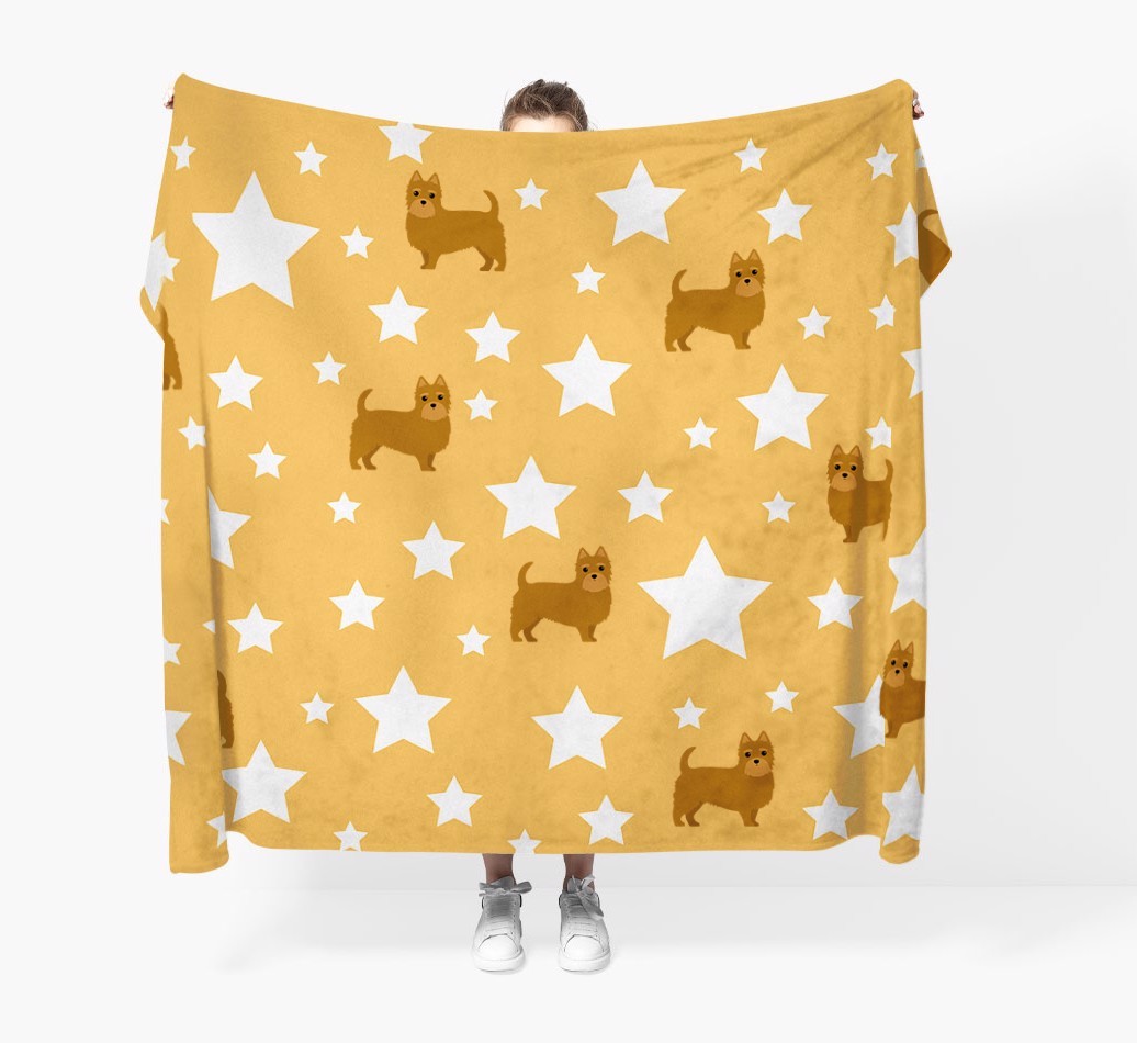 'Star Pattern' - Personalised {breedFullName} Blanket