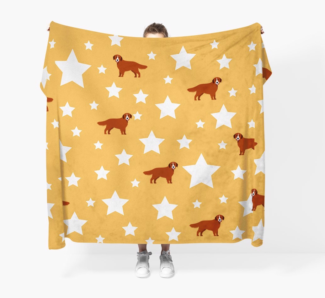 'Star Pattern' - Personalised {breedFullName} Blanket