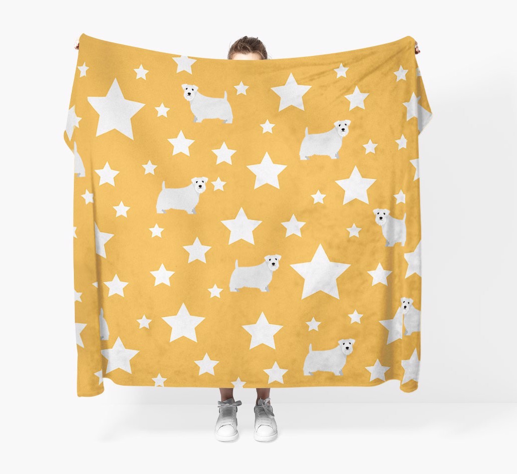 'Star Pattern' - Personalised {breedFullName} Blanket