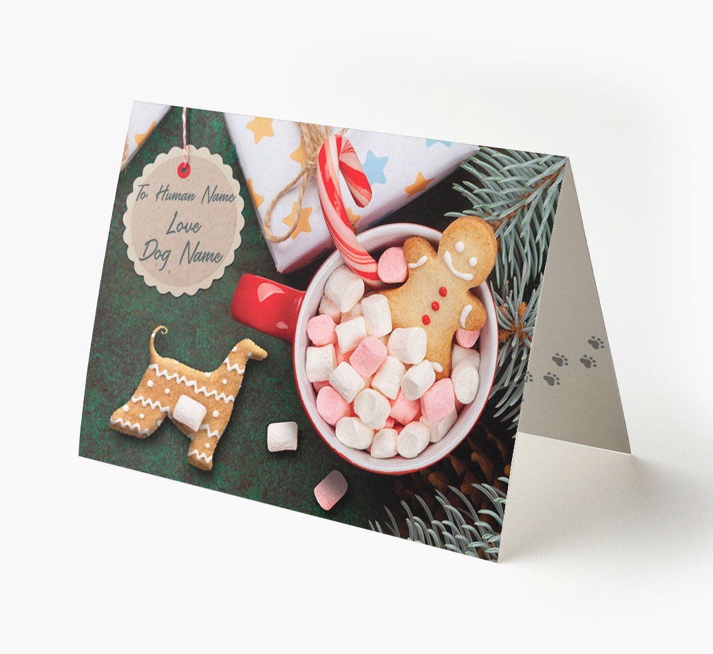 'Me and My Cat Ginger Cookies' - Personalised {breedFullName} Card
