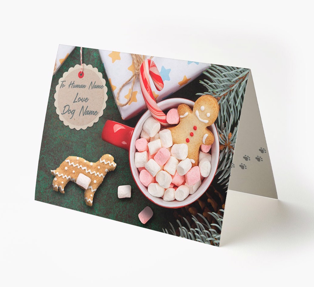 'Me and My Cat Ginger Cookies' - Personalised {breedFullName} Card