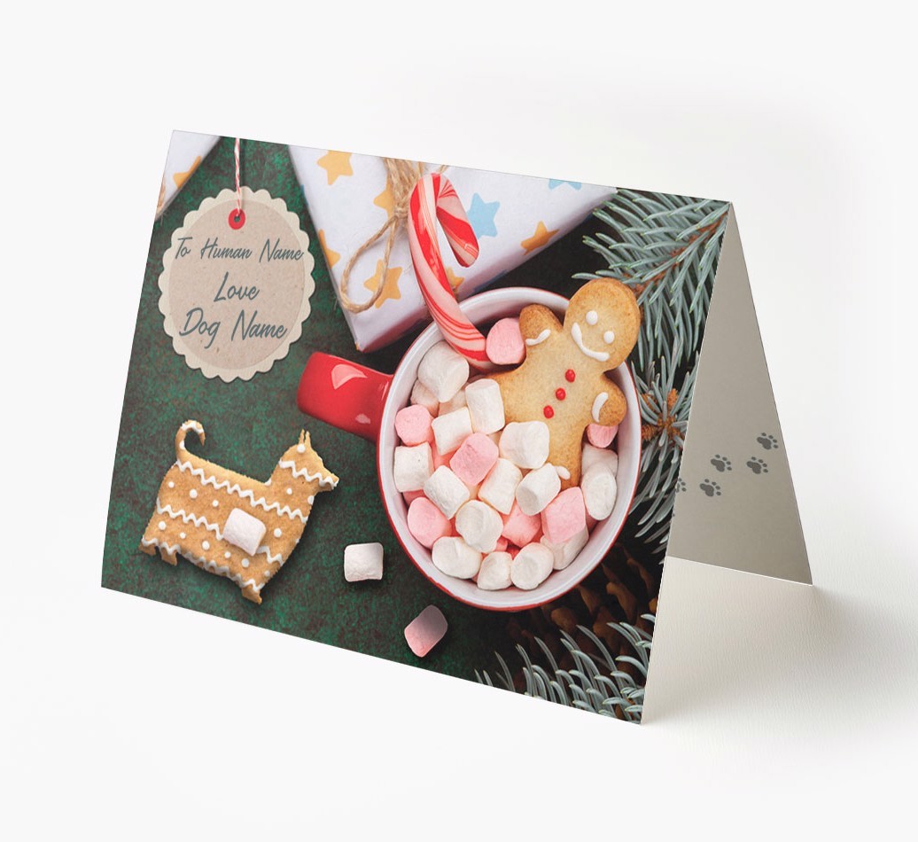'Me and My Cat Ginger Cookies' - Personalised {breedFullName} Card