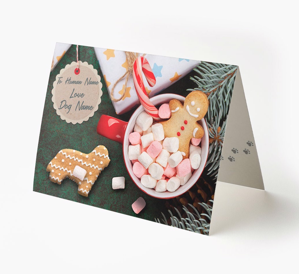 'Me and My Cat Ginger Cookies' - Personalised {breedFullName} Card