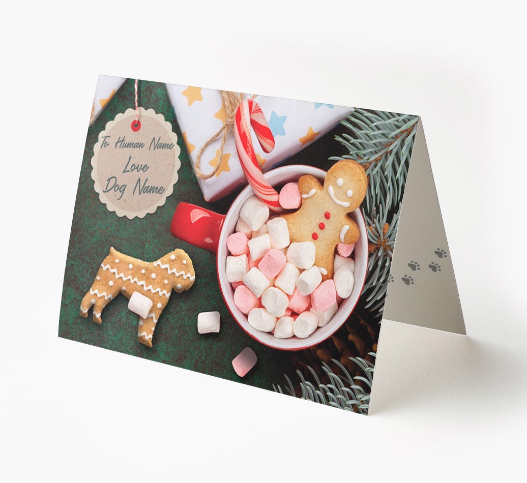'Me and My Cat Ginger Cookies' - Personalised {breedFullName} Card
