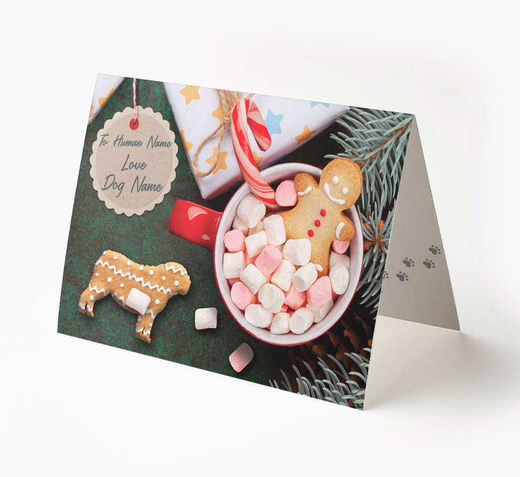'Me and My Cat Ginger Cookies' - Personalised {breedFullName} Card