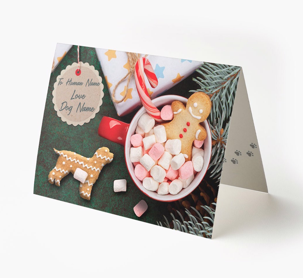 'Me and My Cat Ginger Cookies' - Personalised {breedFullName} Card