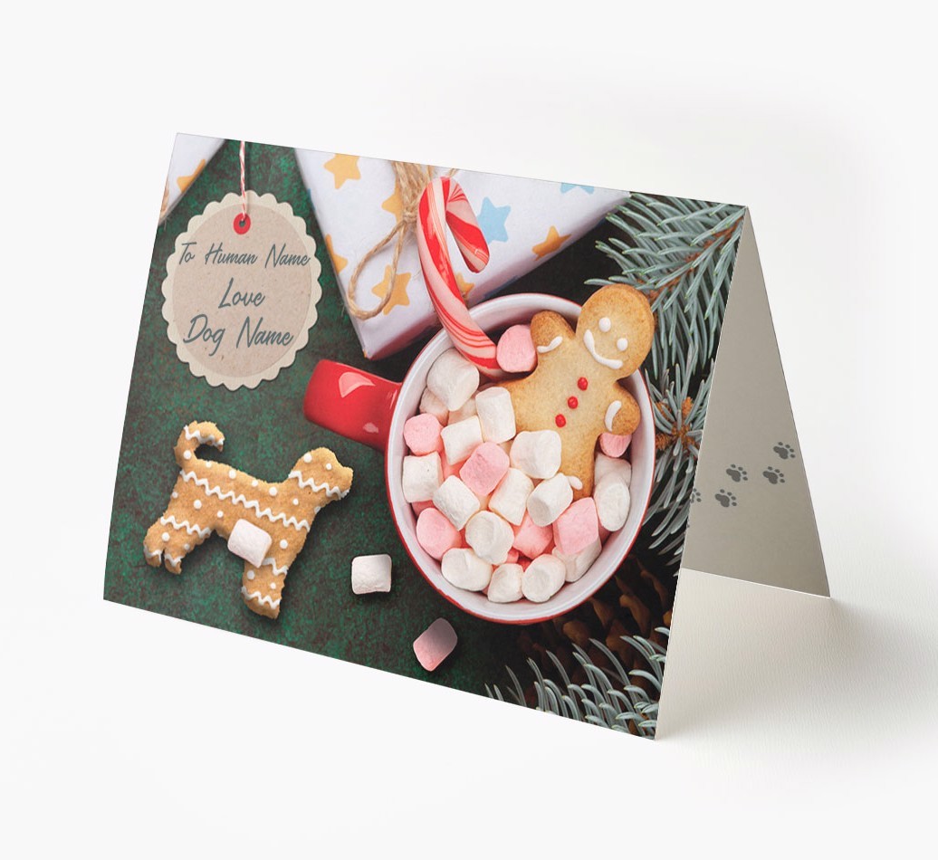 'Me and My Dog Ginger Biscuits' - Personalised {breedFullName} Card