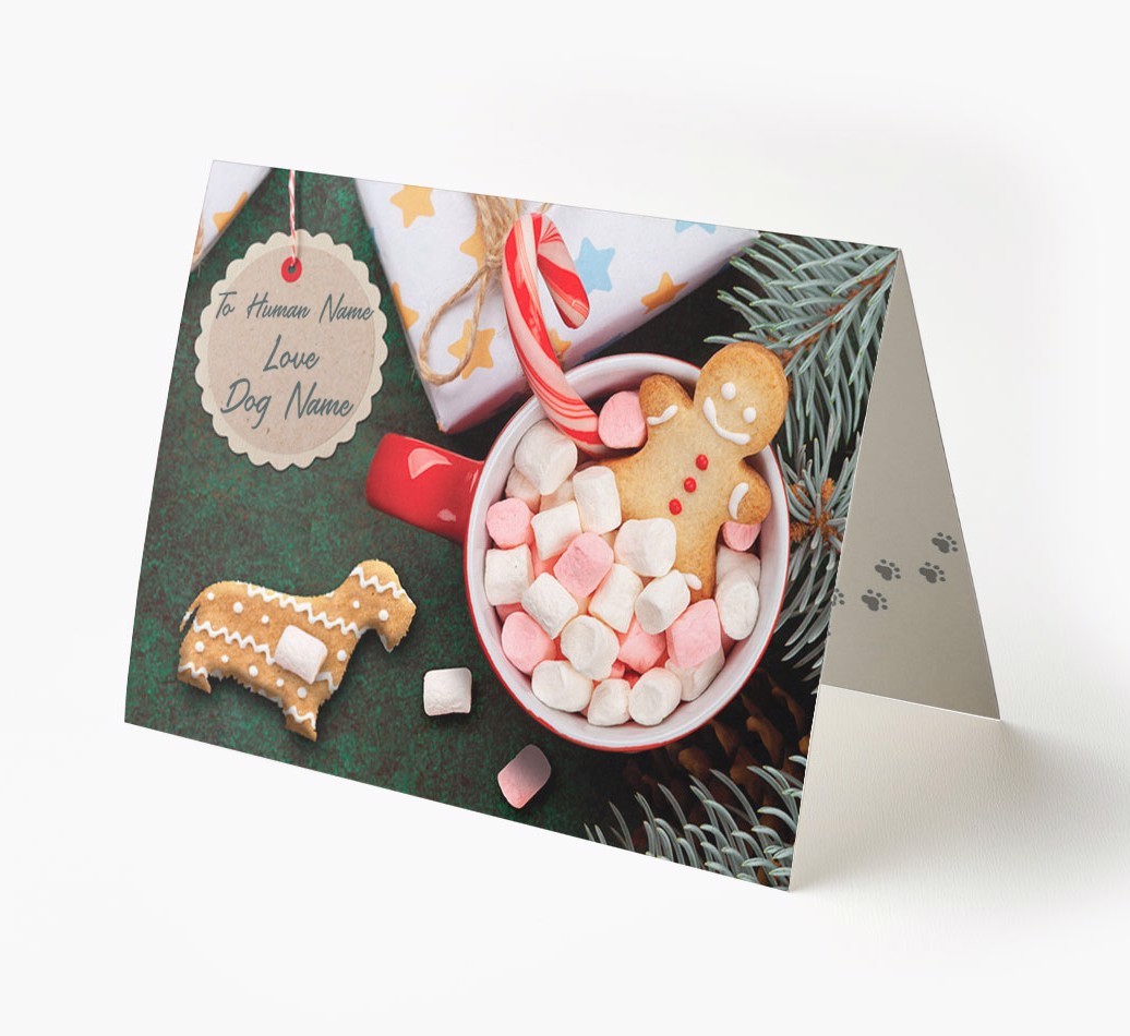'Me and My Cat Ginger Cookies' - Personalised {breedFullName} Card