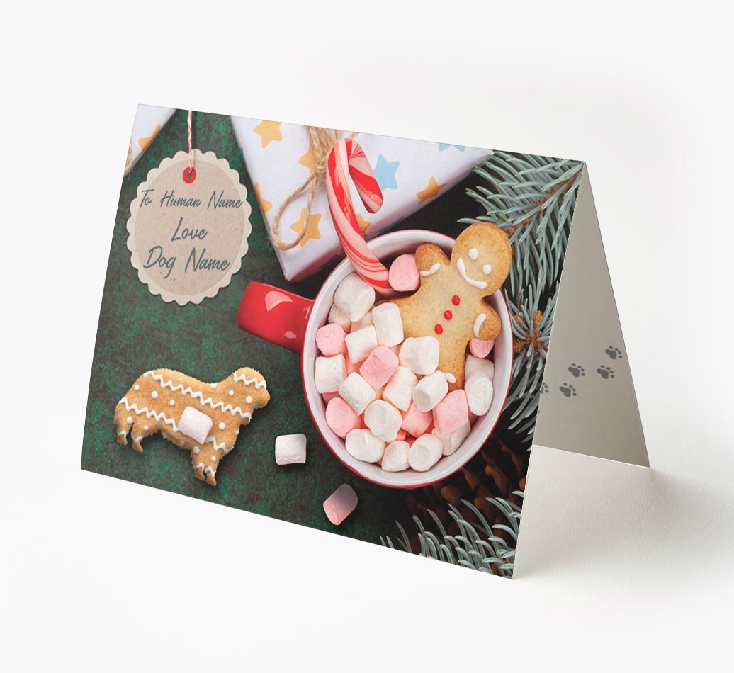 'Me and My Cat Ginger Cookies' - Personalised {breedFullName} Card