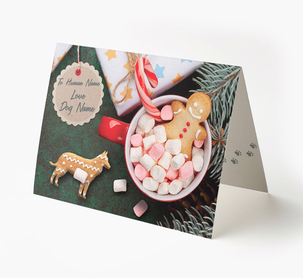 'Me and My Cat Ginger Cookies' - Personalised {breedFullName} Card