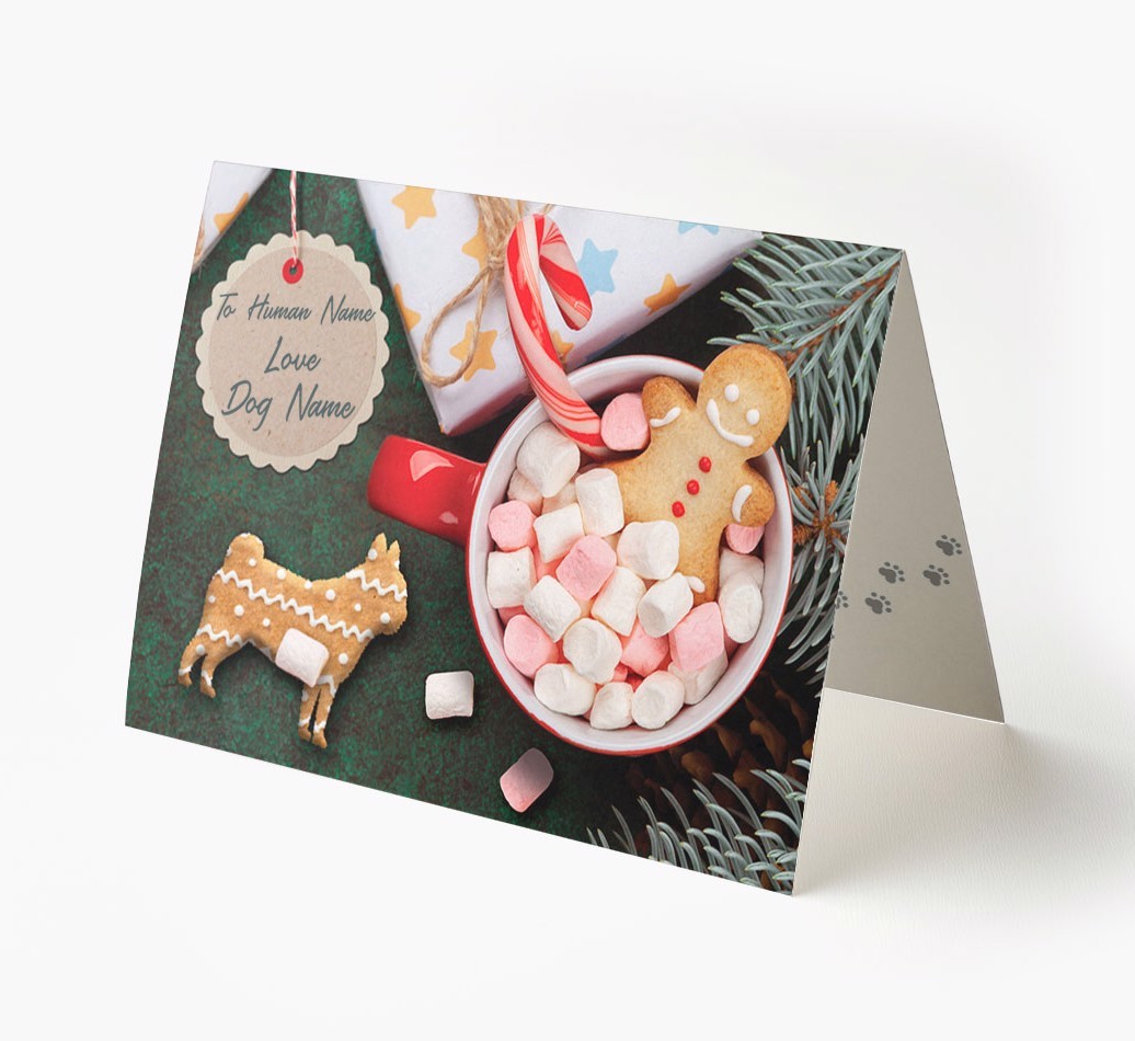 'Me and My Dog Ginger Biscuits' - Personalised {breedFullName} Card