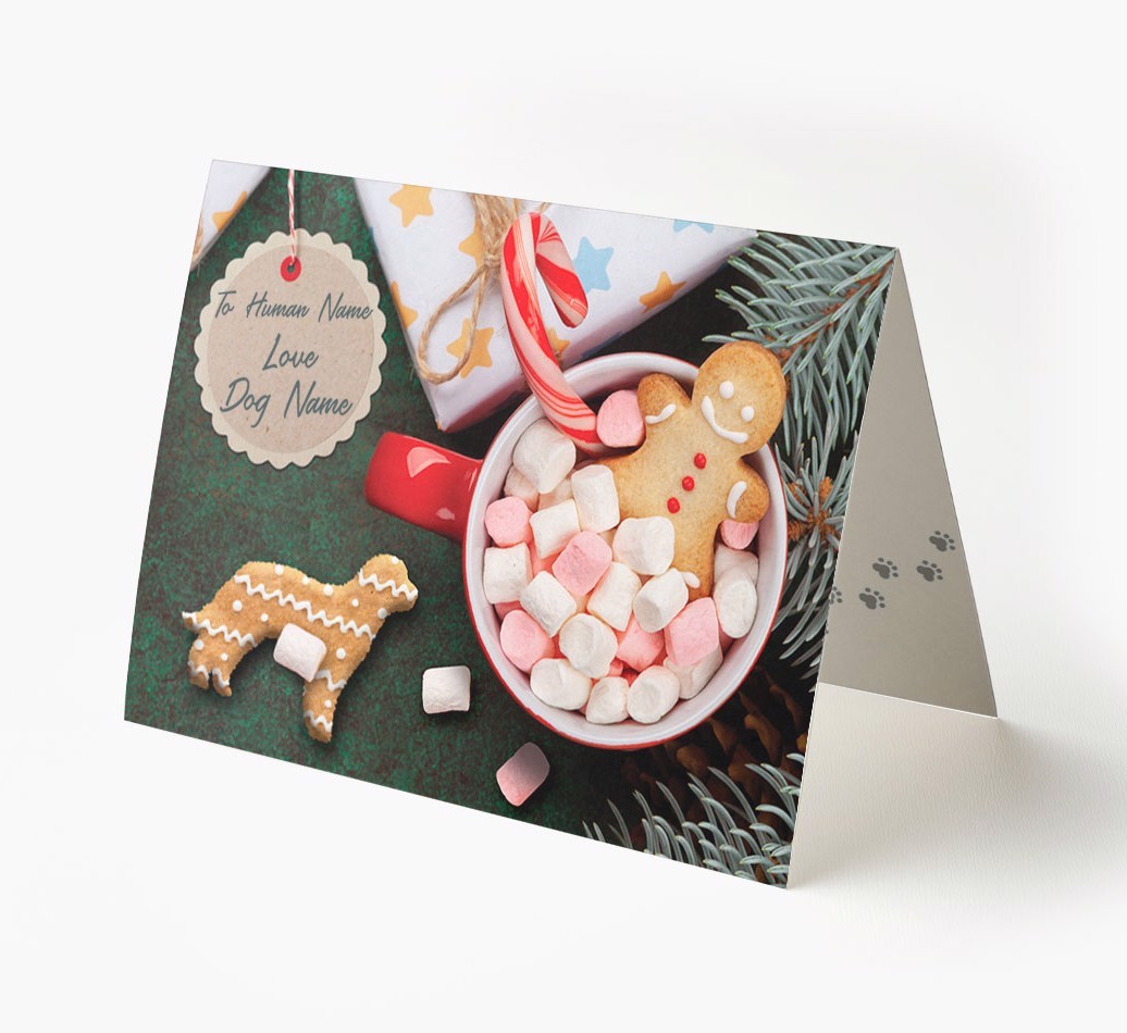 'Me and My Cat Ginger Cookies' - Personalised {breedFullName} Card