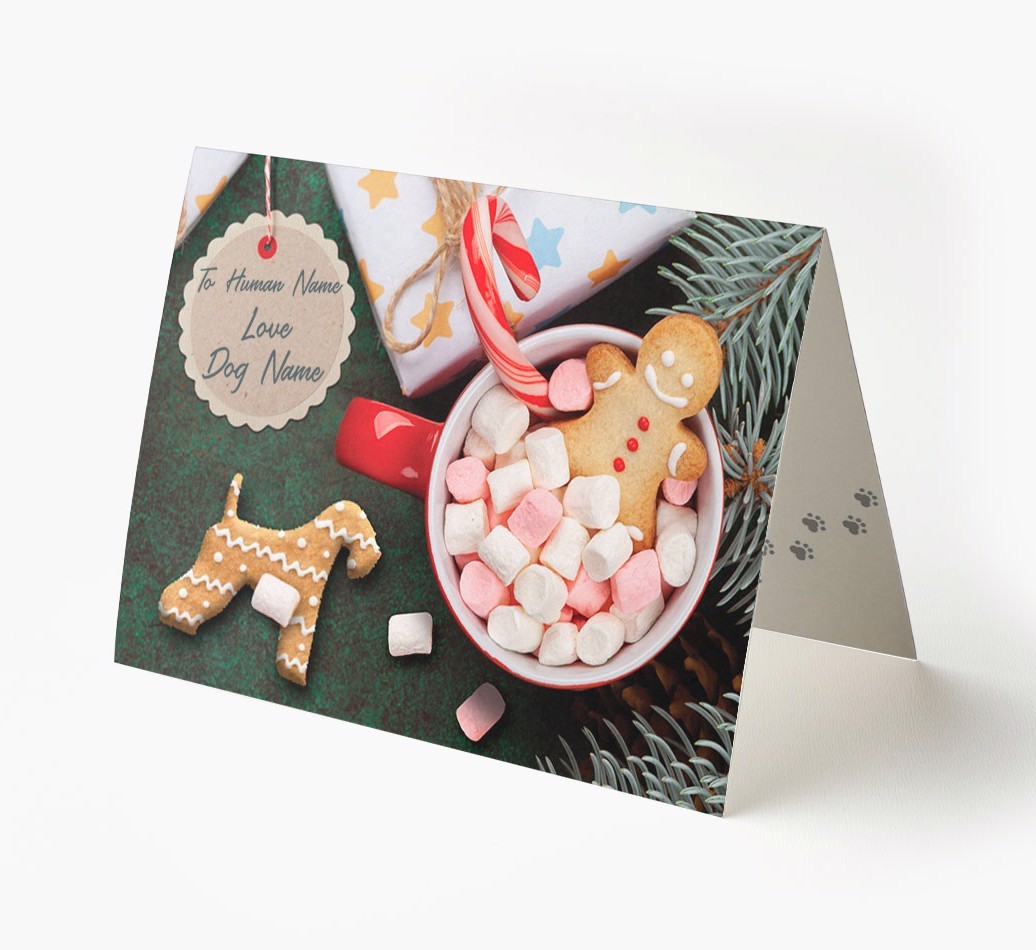 'Me and My Cat Ginger Cookies' - Personalised {breedFullName} Card