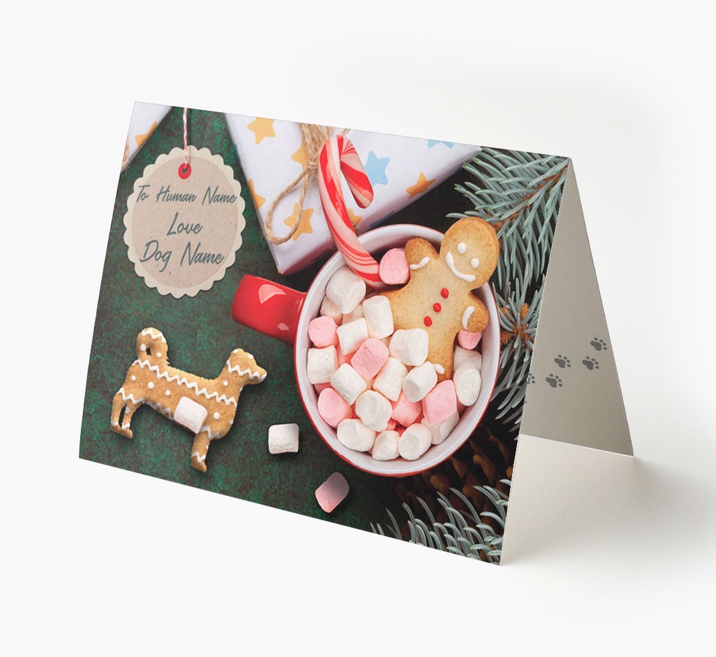 'Me and My Dog Ginger Biscuits' - Personalised {breedFullName} Card