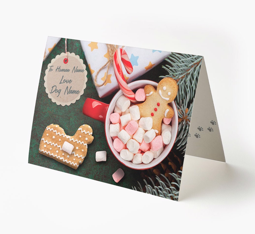 'Me and My Cat Ginger Cookies' - Personalised {breedFullName} Card