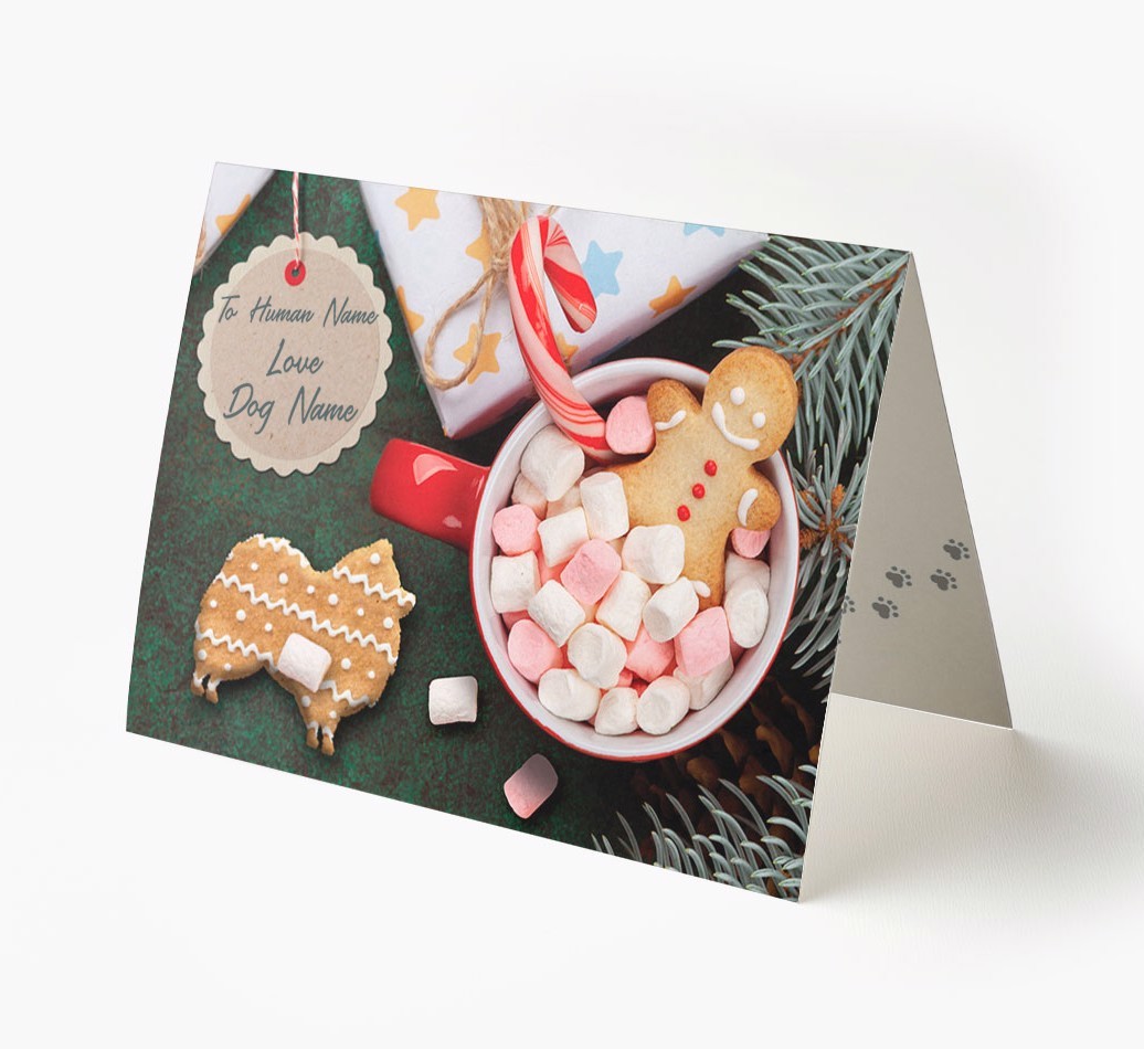 'Me and My Dog Ginger Biscuits' - Personalised {breedFullName} Card