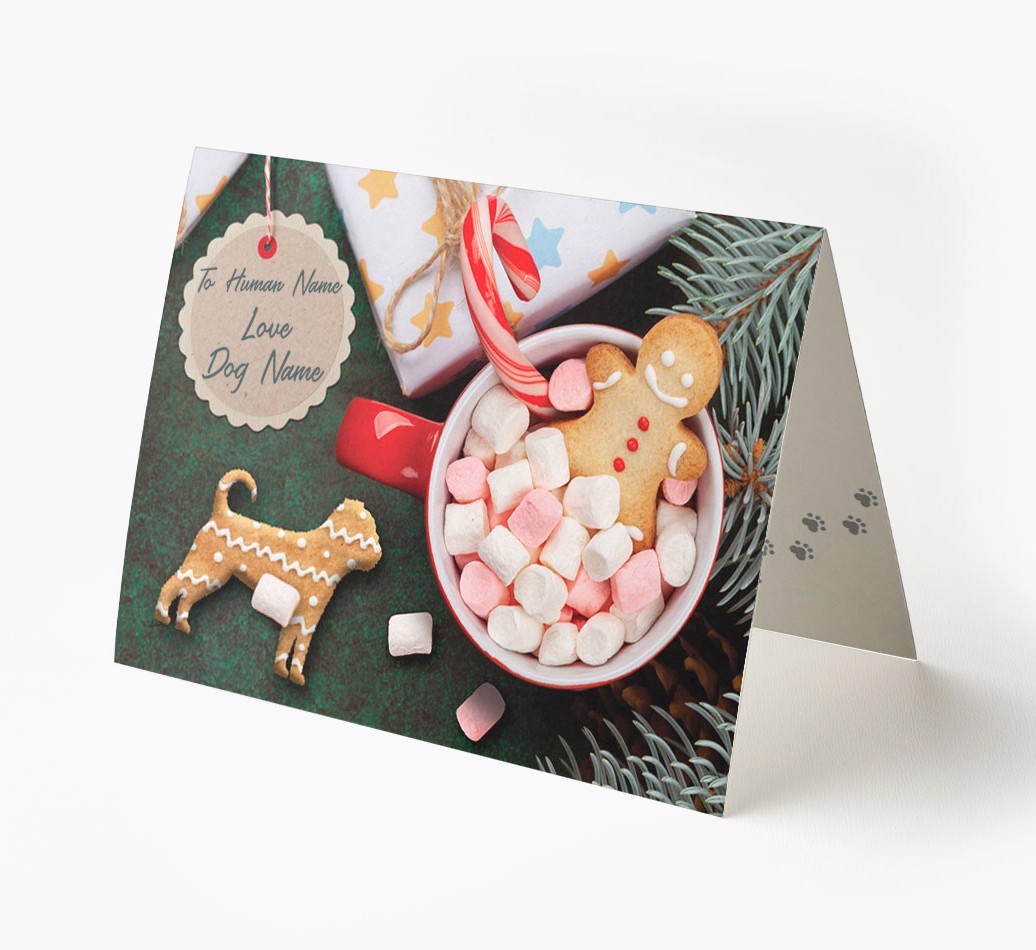 'Me and My Cat Ginger Cookies' - Personalised {breedFullName} Card