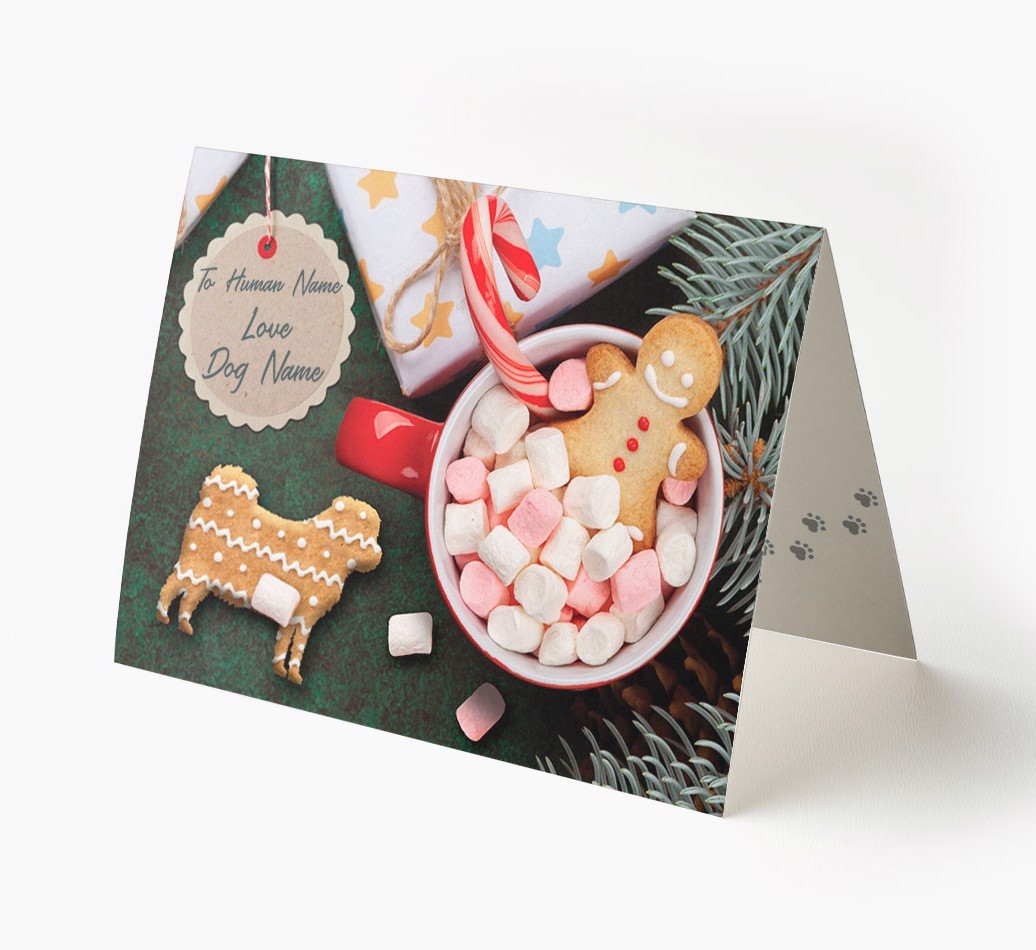 'Me and My Cat Ginger Cookies' - Personalised {breedFullName} Card