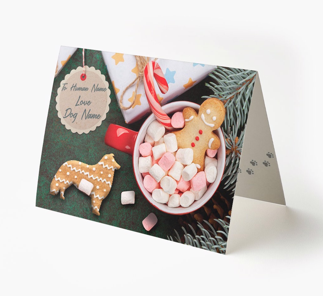 'Me and My Cat Ginger Cookies' - Personalised {breedFullName} Card