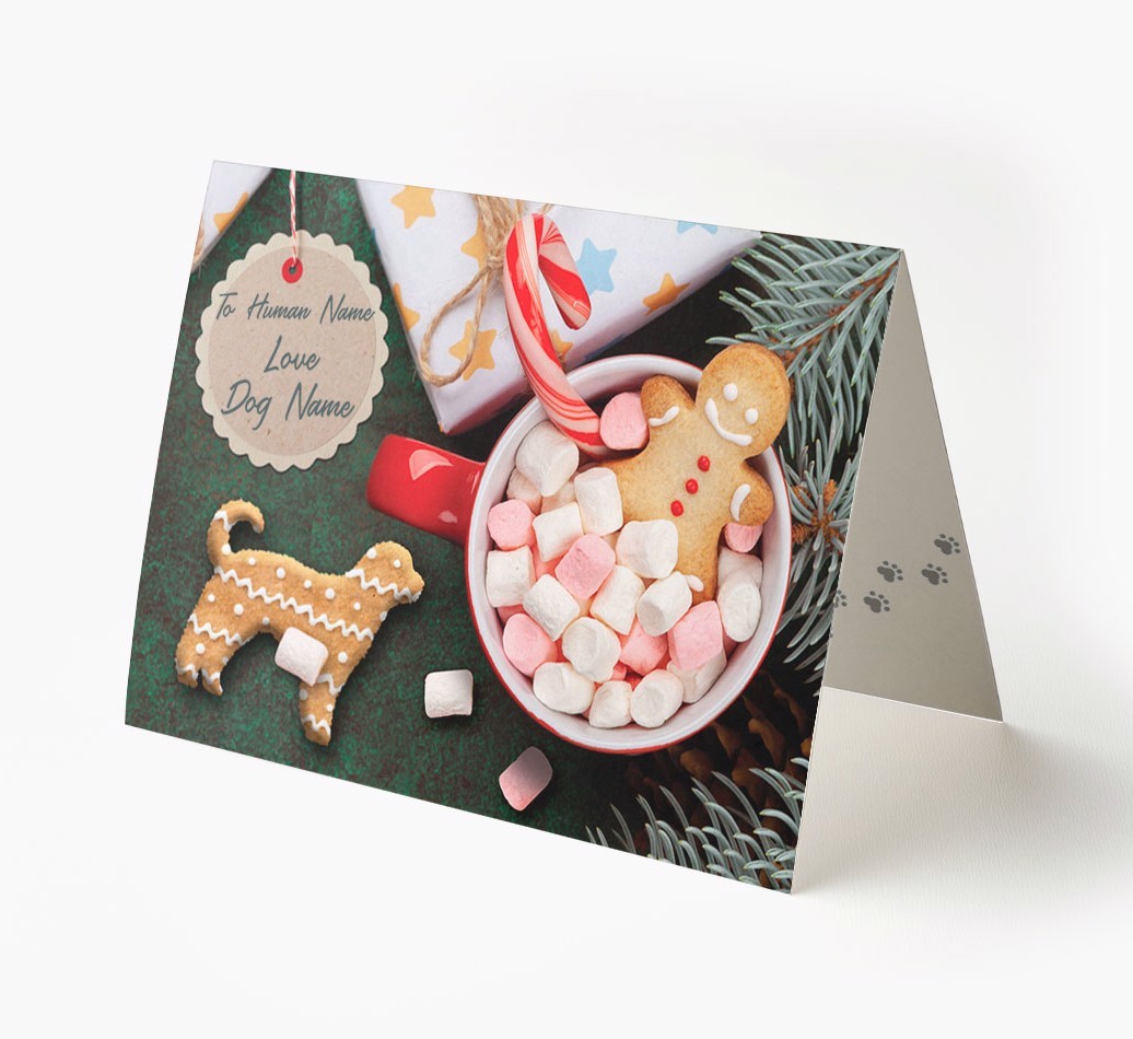 'Me and My Cat Ginger Cookies' - Personalised {breedFullName} Card