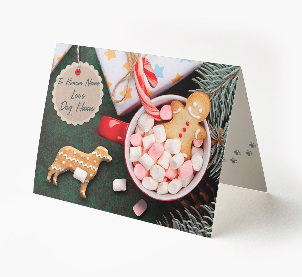 'Me and My Cat Ginger Cookies' - Personalised {breedFullName} Card